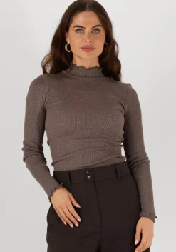 taupe rosemunde tops & t-shirts boston turtleneck w/ lurex