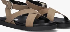 taupe steve madden platte sandalen mybestie