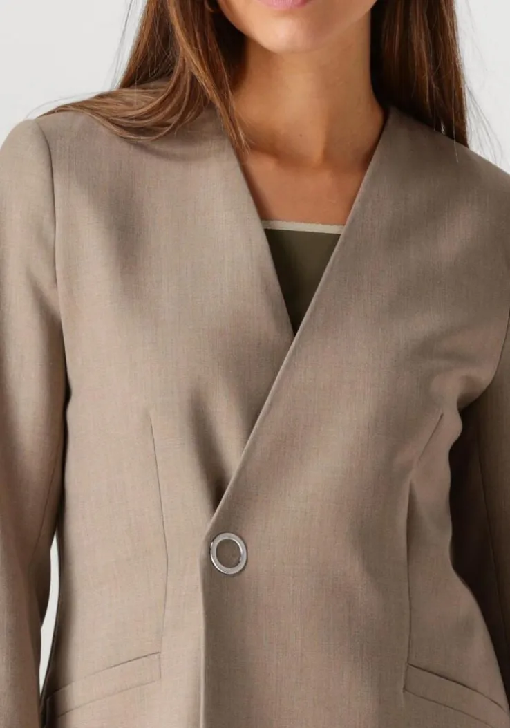 taupe vanilia blazer long viscose