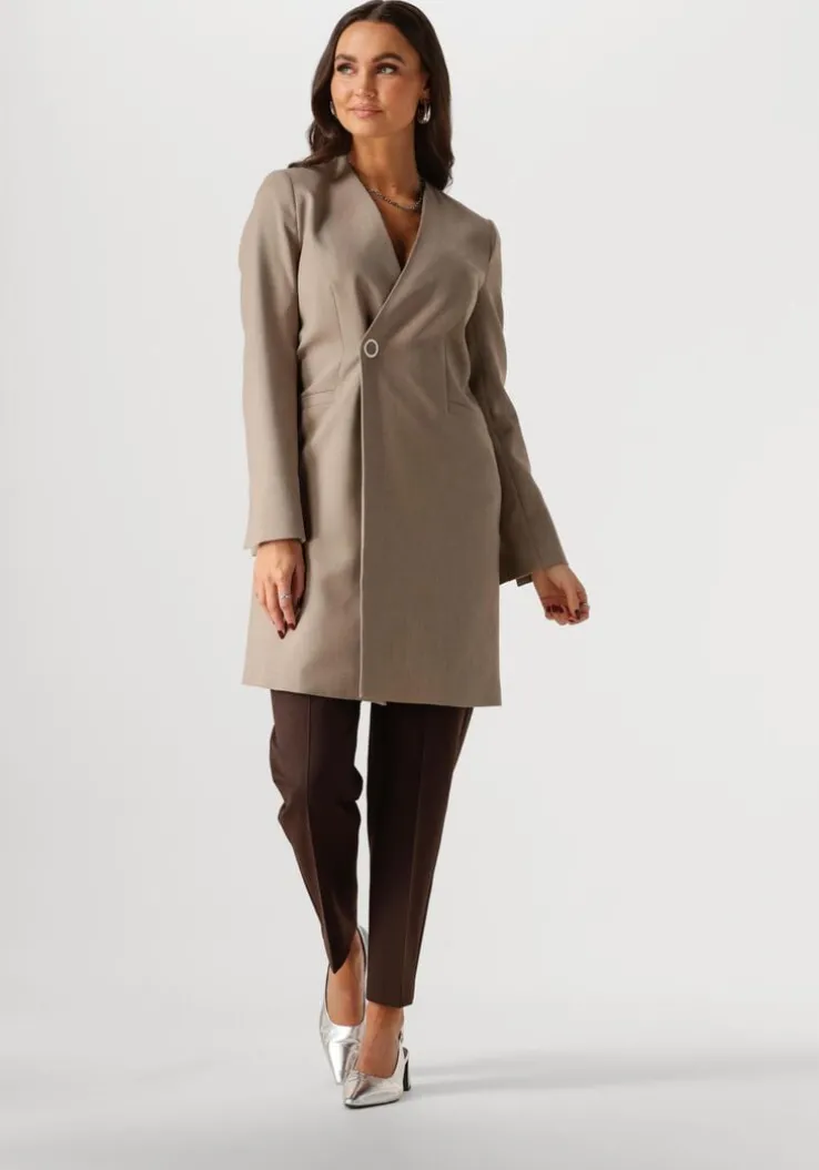 taupe vanilia blazer long viscose