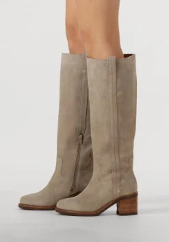 taupe via vai hoge laarzen flo helen