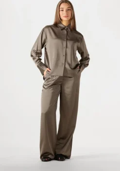 WITHBLACK pantalon wblmilan sateen wide pant>DAMES Broeken