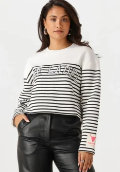 ALIX THE LABEL te sweater ladies knitted stripe sweater>DAMES Truien & Vesten
