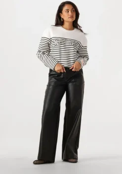 ALIX THE LABEL te sweater ladies knitted stripe sweater>DAMES Truien & Vesten