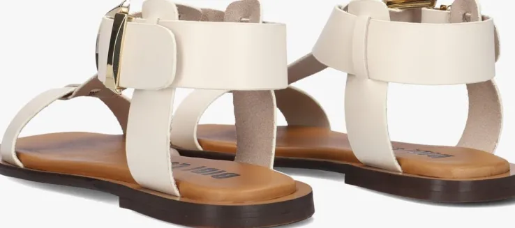 witte bibi lou platte sandalen 901z10aa