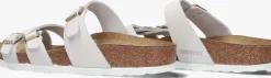 witte birkenstock slippers franca