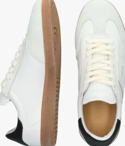 witte blackstone lage sneakers lime wren dames