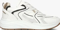 witte blasz lage sneakers charu-11