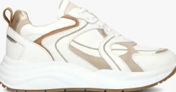 witte blasz lage sneakers charu-11