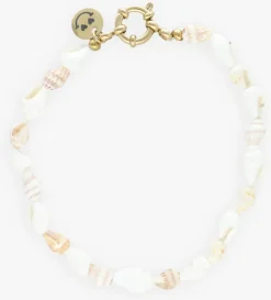 witte bonnie studios sieraad shell bracelet