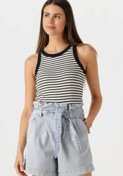 CATWALK JUNKIE te top striped ribbed singlet>DAMES Tops & T-Shirts