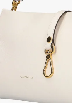 witte coccinelle schoudertas boheme grana double