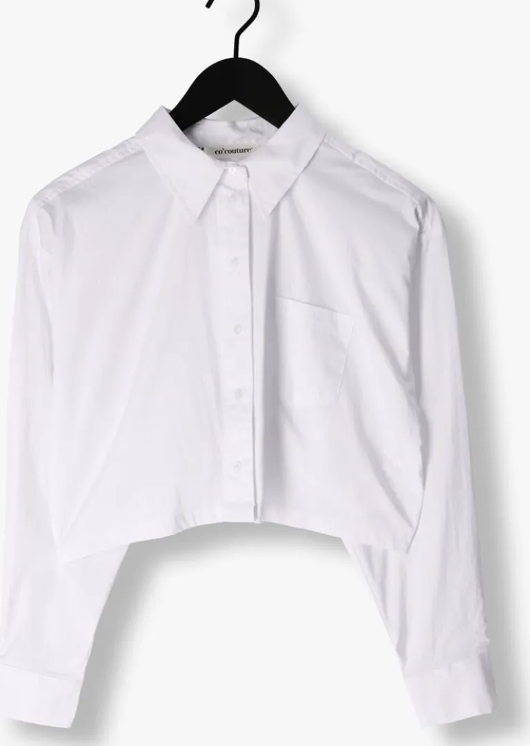 CO'COUTURE te co'couture blouses cotton crisp cropped shirt>DAMES Blouses