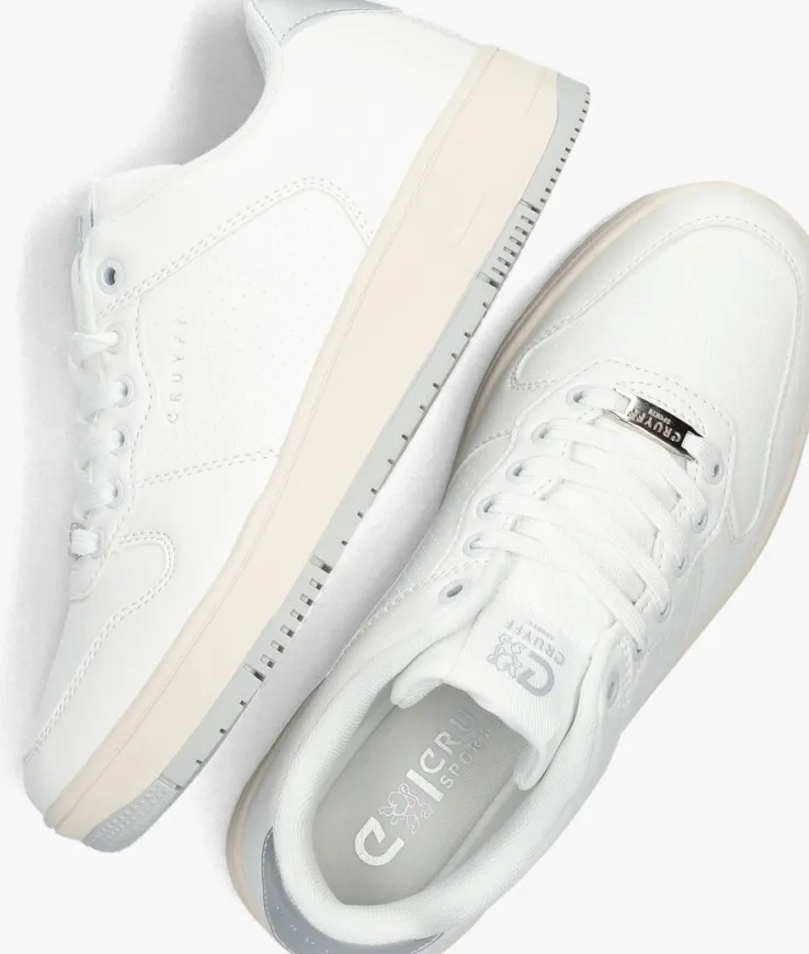 witte cruyff lage sneakers indoor royal dames