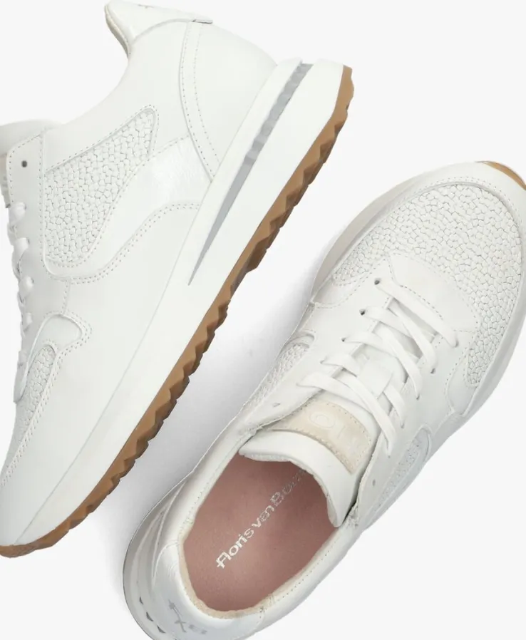 witte floris van bommel lage sneakers sfw-10082