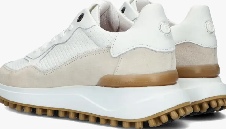 witte floris van bommel lage sneakers sfw-10072