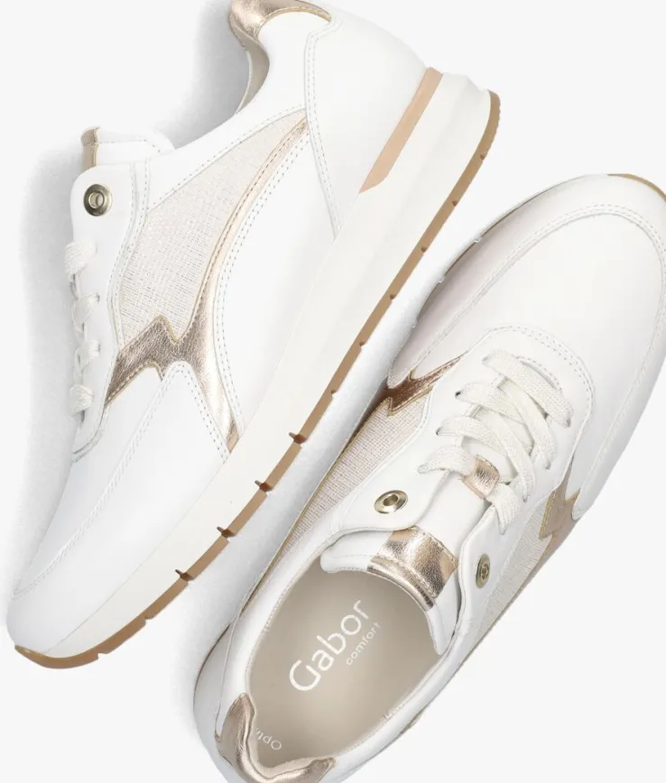 witte gabor lage sneakers 355