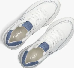 witte gabor lage sneakers 491