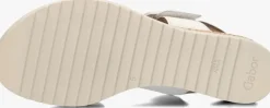 witte gabor platte sandalen 752