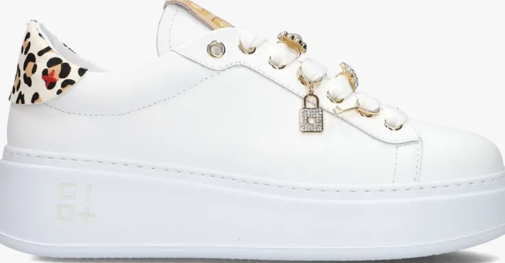 witte gio+ lage sneakers pia