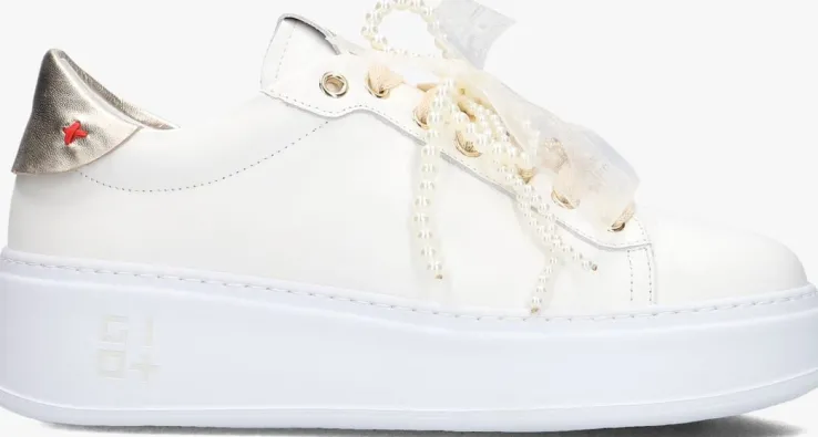 witte gio+ lage sneakers pia
