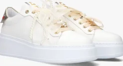witte gio+ lage sneakers pia
