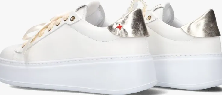 witte gio+ lage sneakers pia