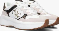 witte guess lage sneakers luckei
