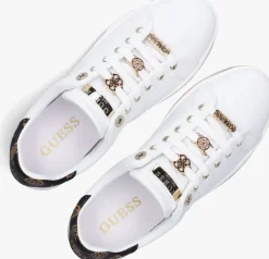 witte guess lage sneakers stasey