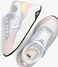 witte hub lage sneakers glide-z