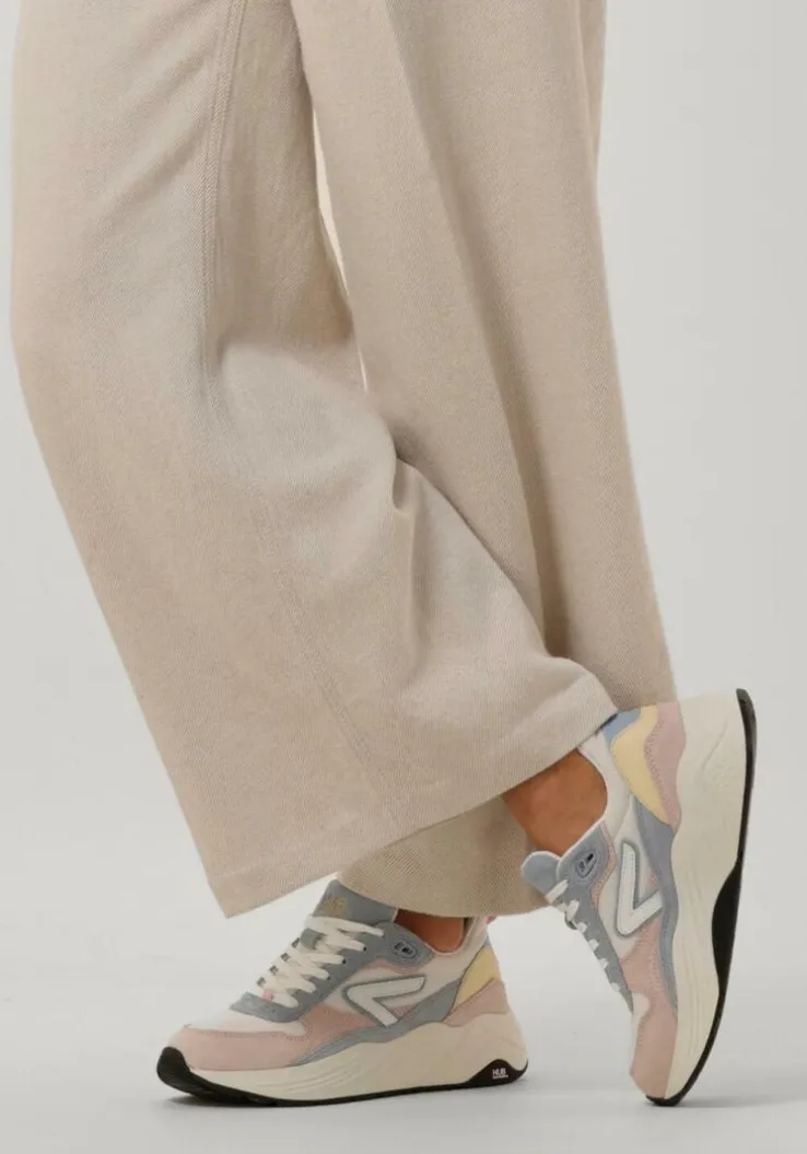 witte hub lage sneakers glide-z