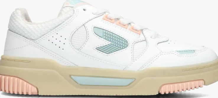 witte hub lage sneakers thrill