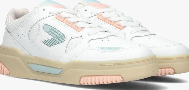 witte hub lage sneakers thrill