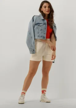 witte hub lage sneakers thrill