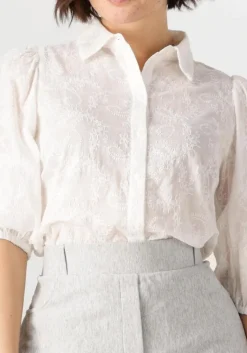 JANSEN AMSTERDAM te blouses ouma blouse wfe 722 3/4 puffed sleeve><noscript><img width=