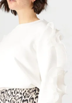 witte jansen amsterdam top kallie trui ss 196 long sleeve ruffle