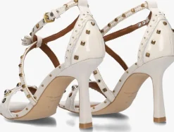 witte kurt geiger london sandalen met hak mini bow eyelet