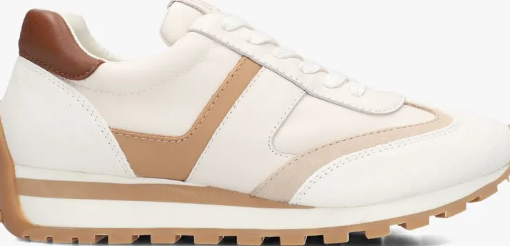 witte lauren ralph lauren lage sneakers dani low top lace