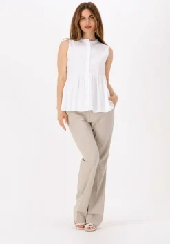 witte levete room blouses isla solid 51 top