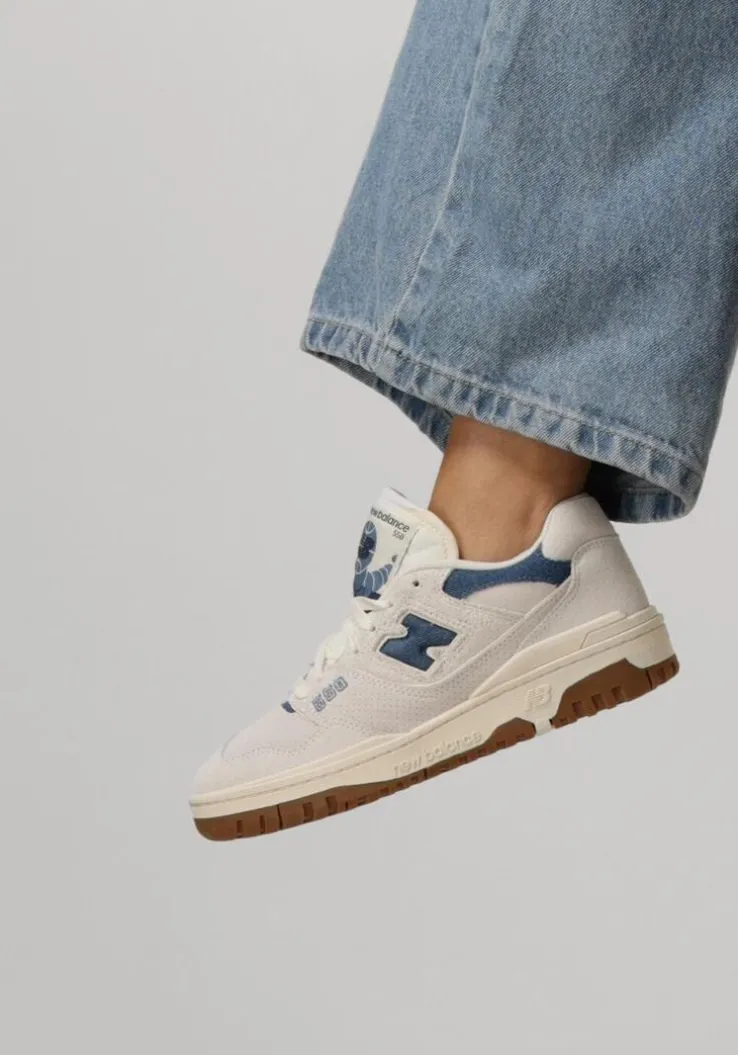 witte new balance lage sneakers bbw550