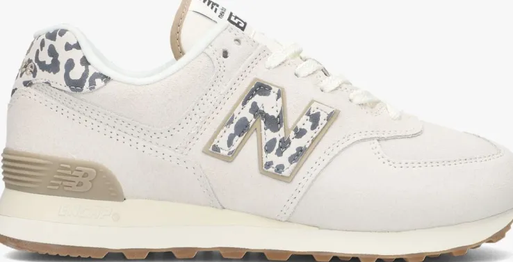 witte new balance lage sneakers wl574 m