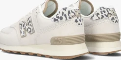 witte new balance lage sneakers wl574 m