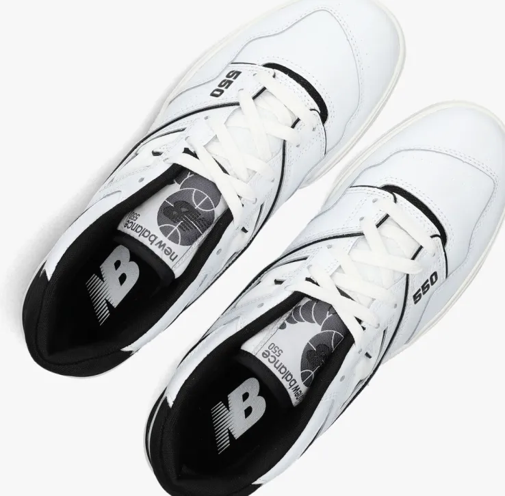 witte new balance lage sneakers bb550 m