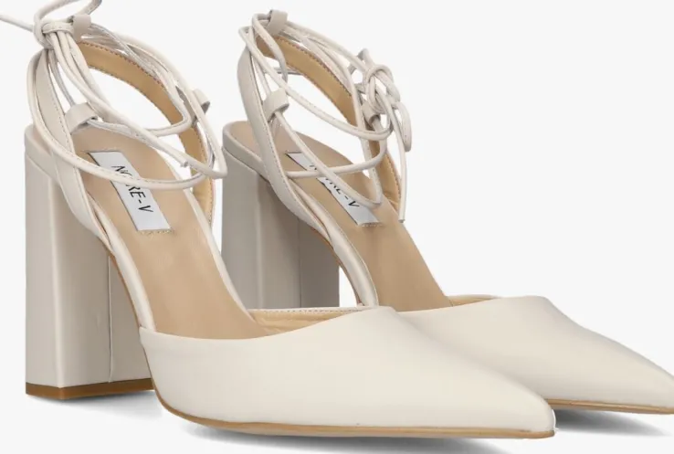 witte notre-v sandalen met hak 27105