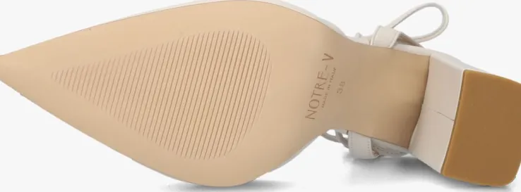 witte notre-v sandalen met hak 27105