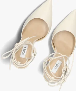 witte notre-v sandalen met hak 27105