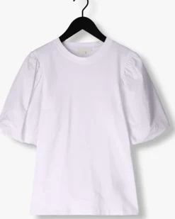 witte notre-v t-shirt nv-dolf puff sleeve top