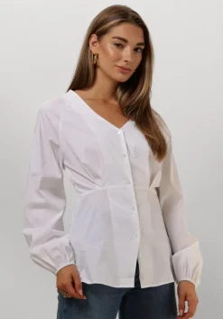 witte object blouses objtutta sculpture fit ls shirt d div
