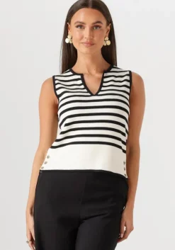 witte object top objviva re s/l knit top 138