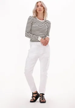 witte penn & ink cargobroeken s22t776ltd 443ltd